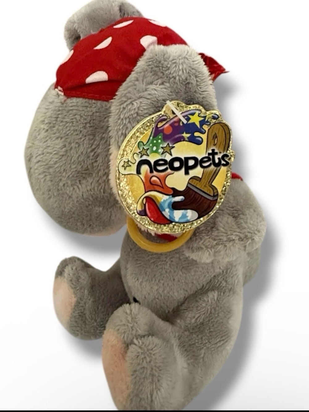 VTG 2004 Neopets Pirate Blumaroo Plush Bean Bag 7" Limited Too Y2K Ear Tag EC